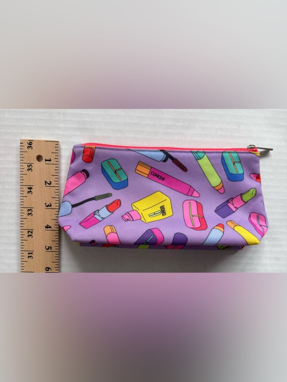 Clinique Makeup Print Cosmetic Bag - Picture 5 of 8